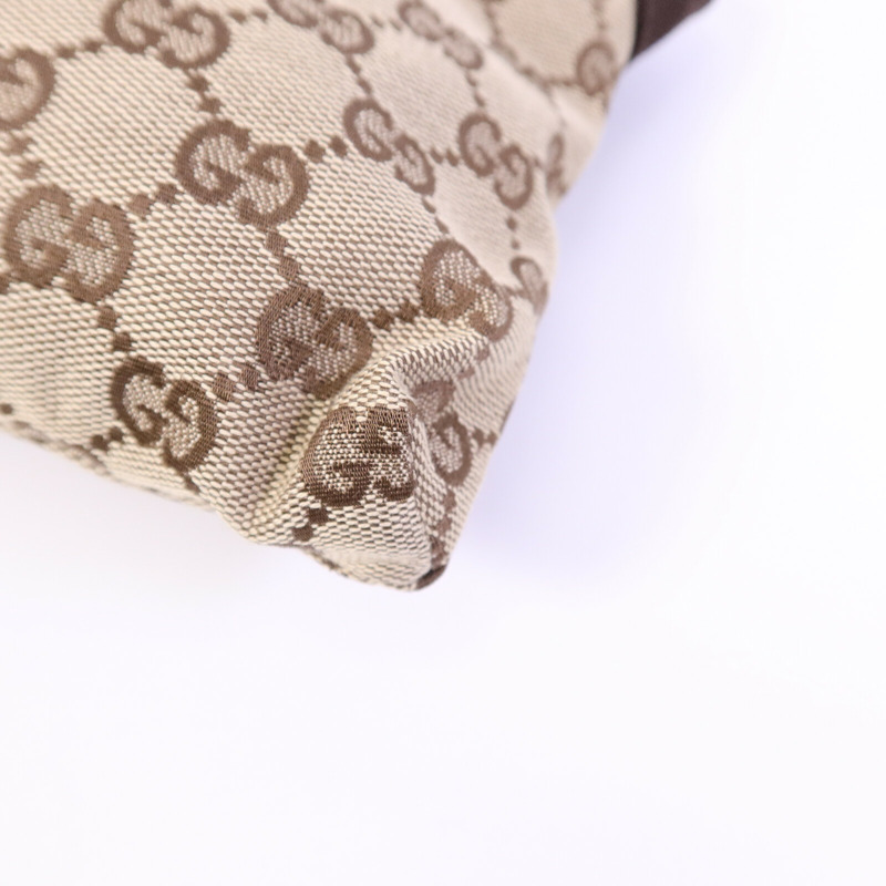 GUCCI 帆布Waist Bag銀扣腰包-11