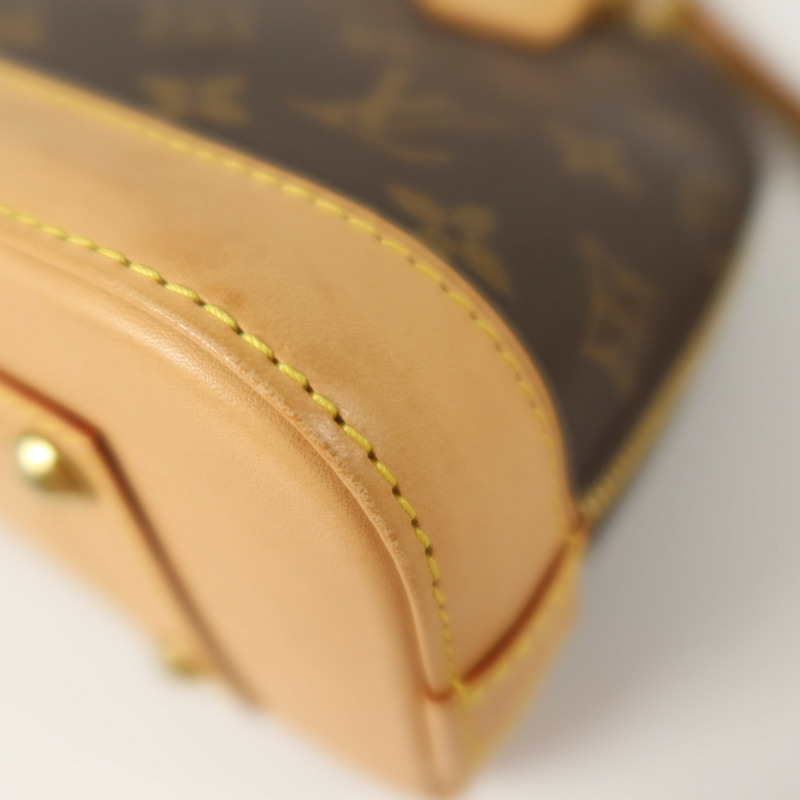 LOUIS VUITTON Monogram Alma BB金扣手挽肩背兩用袋-11
