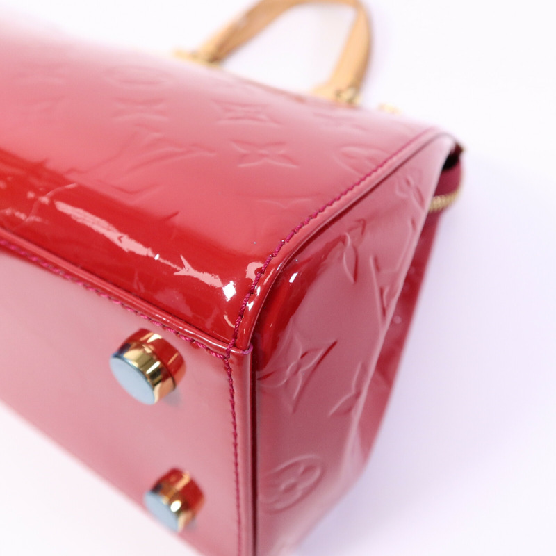 LOUIS VUITTON Monogram Vernis Brea MM手挽袋-10