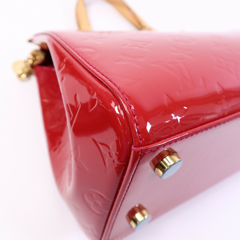 LOUIS VUITTON Monogram Vernis Brea MM手挽袋-11
