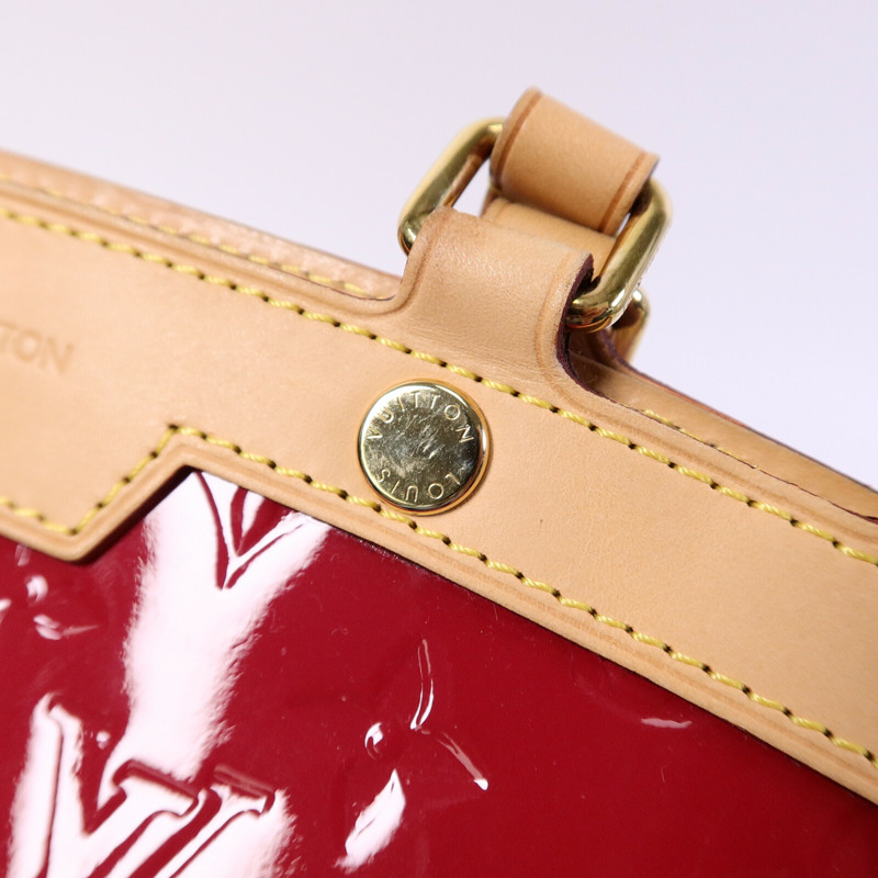 LOUIS VUITTON Monogram Vernis Brea MM手挽袋-16