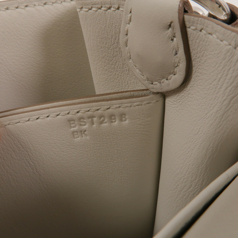 HERMES Evercolor皮革Mini Roulis肩背袋Blanc-7