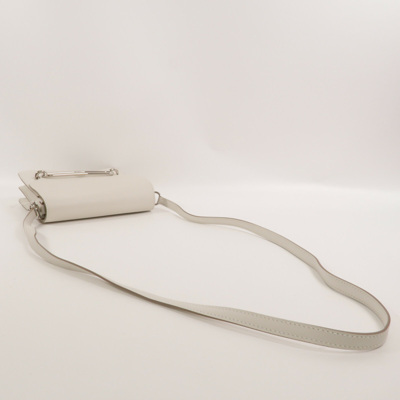 HERMES Evercolor皮革Mini Roulis肩背袋Blanc-8