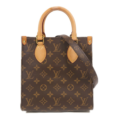 LOUIS VUITTON Monogram Sac Plat BB手挽肩背兩用袋