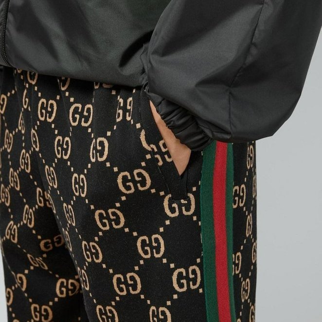 💎Han's house精品服飾💎GUCCI 古馳 GG 滿版 短褲  XXL 原價38000-6