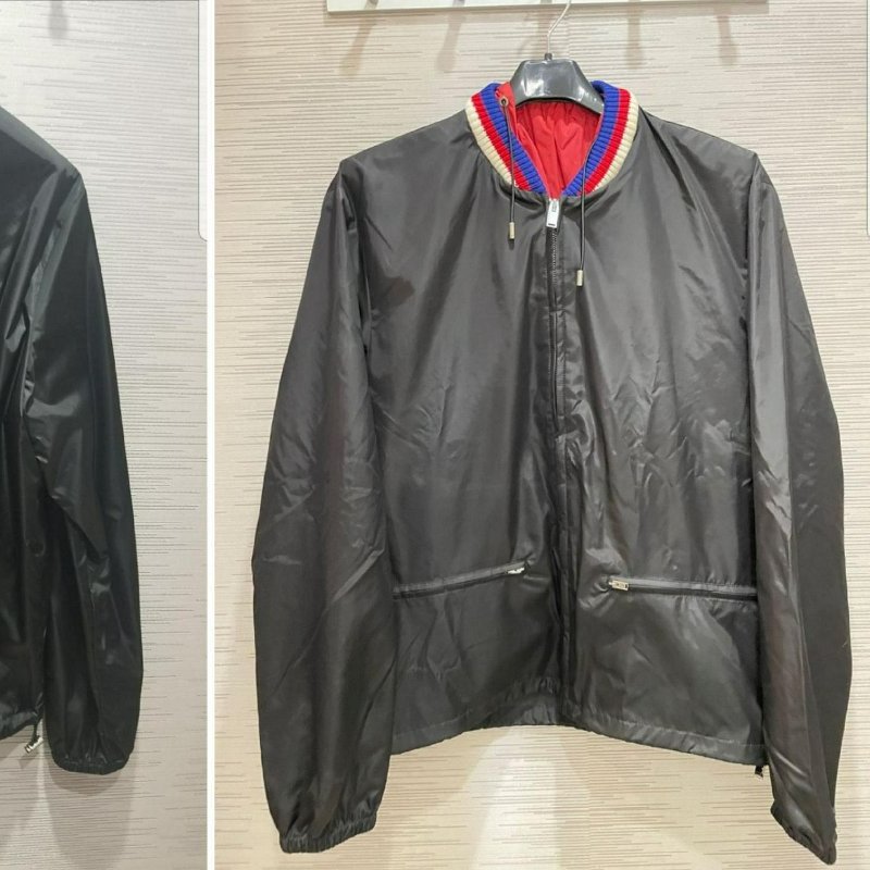 💎Han's house精品服飾💎Gucci 連帽可藏 外套 風衣  現貨 M /L原價56500-1