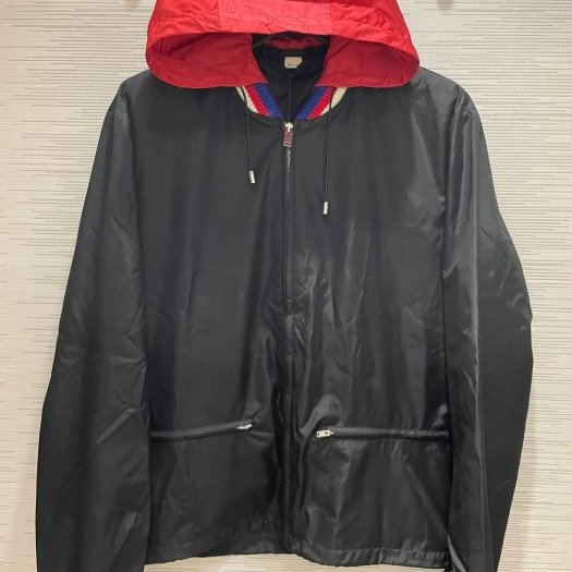 💎Han's house精品服飾💎Gucci 連帽可藏 外套 風衣  現貨 M /L原價56500-2