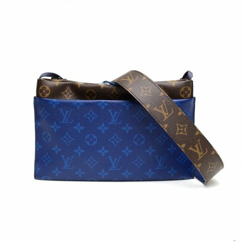 LOUIS VUITTON 拼色PVC201718SS限量秀款斜挎包肩背包