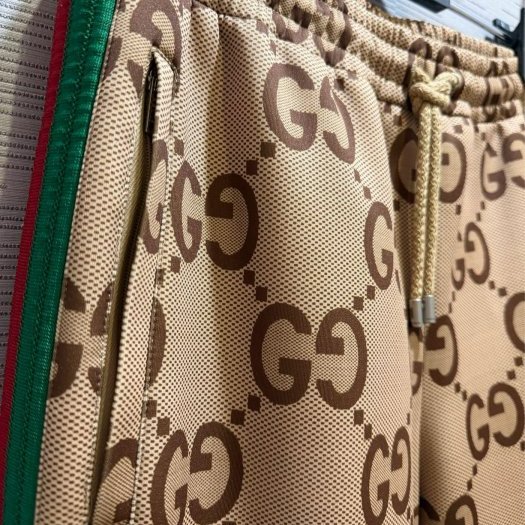 💎Han's house精品服飾💎 GUCCI 古馳 GG 滿版 長褲  現貨 S 原價50800-3