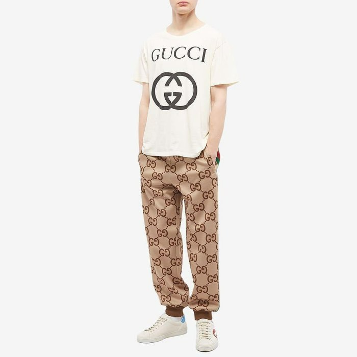 💎Han's house精品服飾💎 GUCCI 古馳 GG 滿版 長褲  現貨 S 原價50800-9