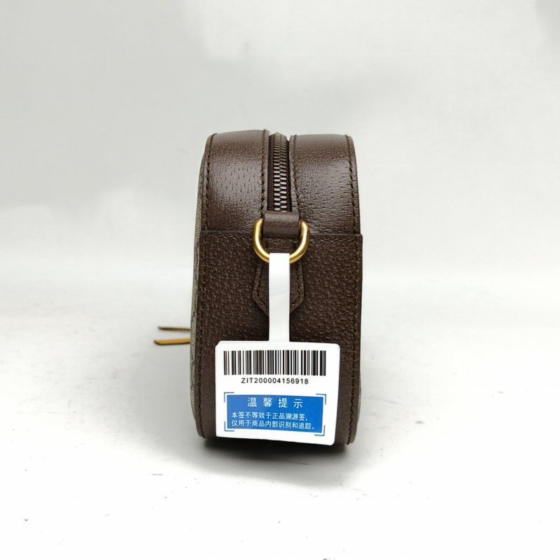 GUCCI NeoVintage虎頭相機包24烏木色PVC金扣肩背包-1