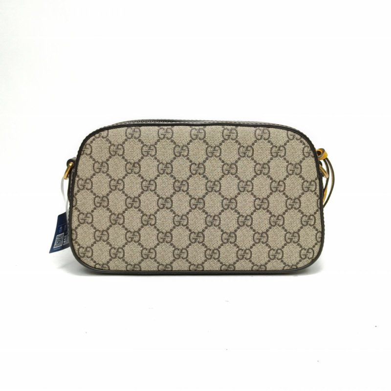GUCCI NeoVintage虎頭相機包24烏木色PVC金扣肩背包-2