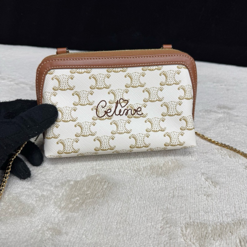 Celine赛琳贝壳链条包 斜背包 98新❤️正品-6