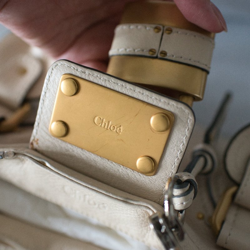 Chloe 鎖頭包 Paddington 象牙色-6