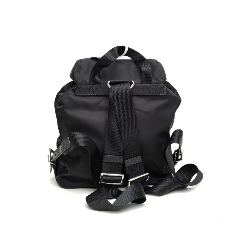 PRADA Re-Nylon雙肩包小號黑色尼龍肩背包-2