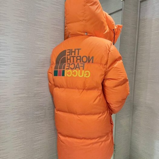 💎Han's house精品服飾💎 GUCCI 聯名 The North Face 羽絨 連帽可拆 外套 義大利製 現貨 S 原價 95000-4