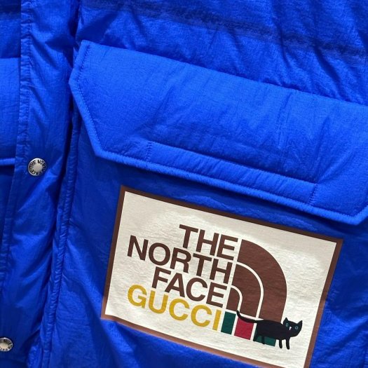 💎Han's house精品服飾💎 GUCCI 聯名 The North Face 羽絨 連帽可拆 外套 義大利製 現貨 L 原價 95000-4
