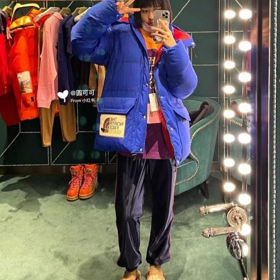 💎Han's house精品服飾💎 GUCCI 聯名 The North Face 羽絨 連帽可拆 外套 義大利製 現貨 L 原價 95000-8