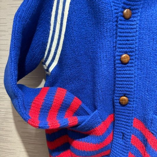 💎Han's house精品服飾💎GUCCI 古馳 聯名 愛迪達 adidas 粗毛線 針織羊毛 外套 現貨S 原價87000-3