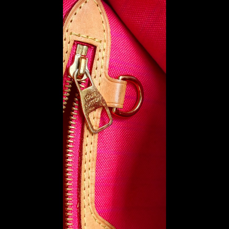 【絕版珍藏】LV Louis Vuitton Delightful PM 白棋盤格肩背包 (Damier Azur)-31