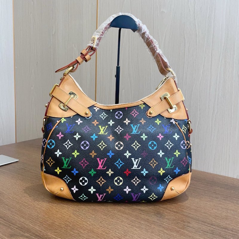 路易威登/Louis Vuitton 黑三彩 南瓜包-5