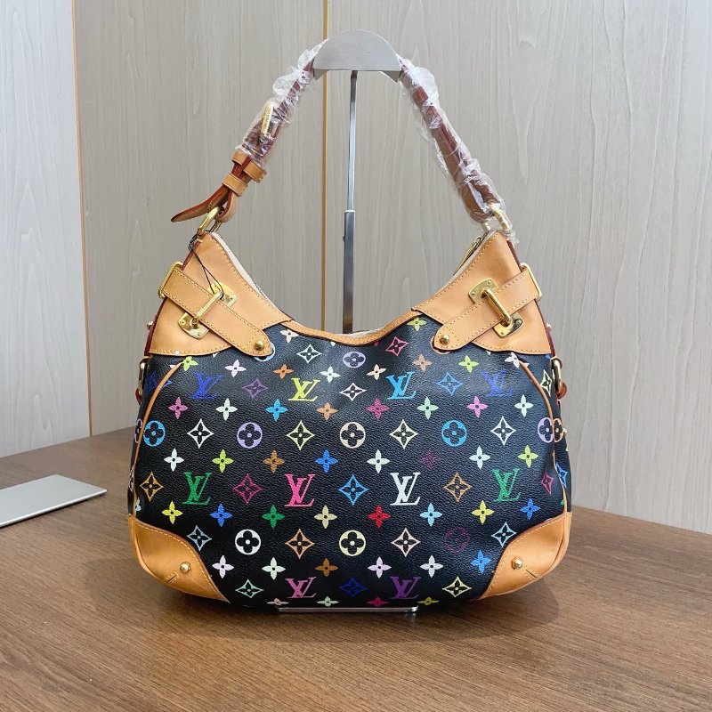 路易威登/Louis Vuitton 黑三彩 南瓜包-6