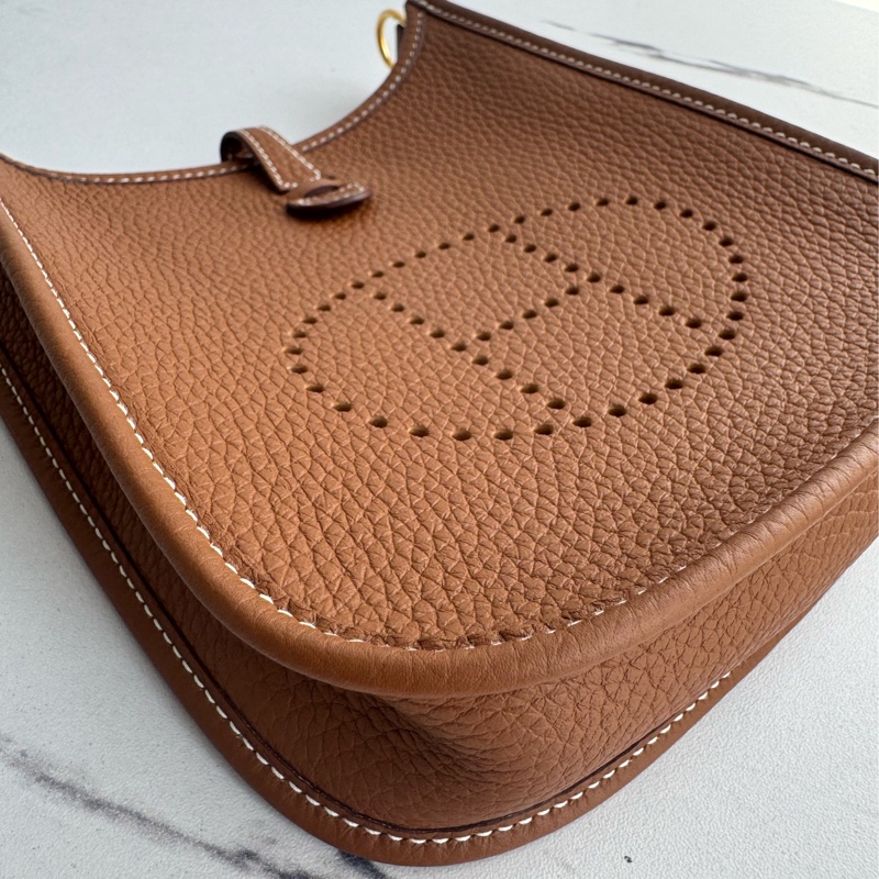 Hermes 金棕金mini evelyne-5