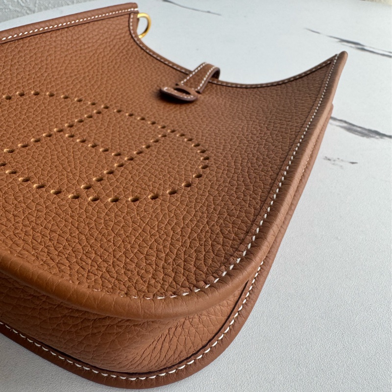 Hermes 金棕金mini evelyne-6