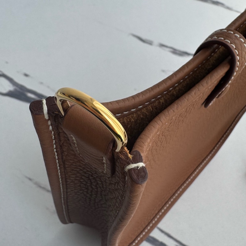 Hermes 金棕金mini evelyne-9