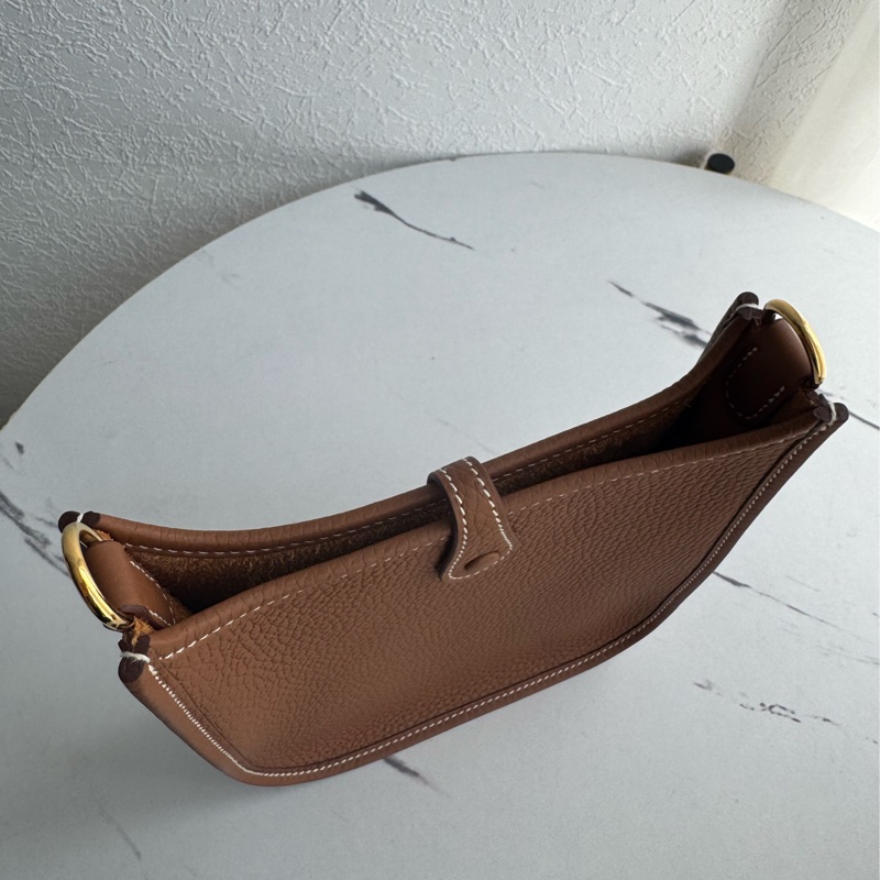 Hermes 金棕金mini evelyne-11