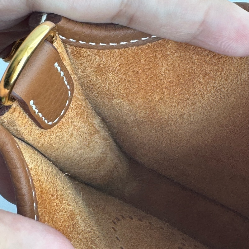 Hermes 金棕金mini evelyne-16