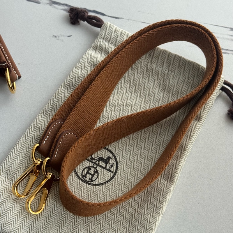 Hermes 金棕金mini evelyne-21