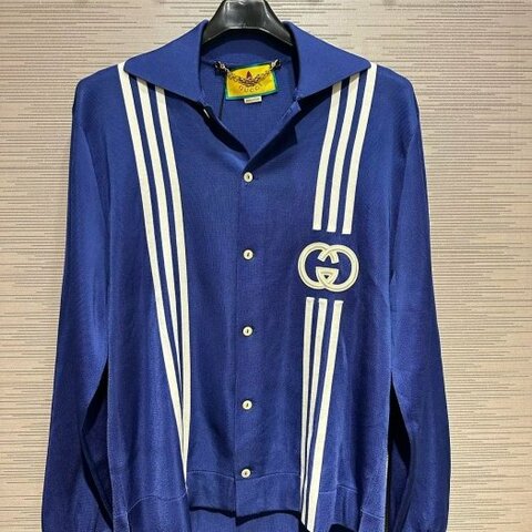 💎Han's house精品服飾💎GUCCI 聯名 adidas 針織 襯衫 外套 現貨 XS ~S原價81700