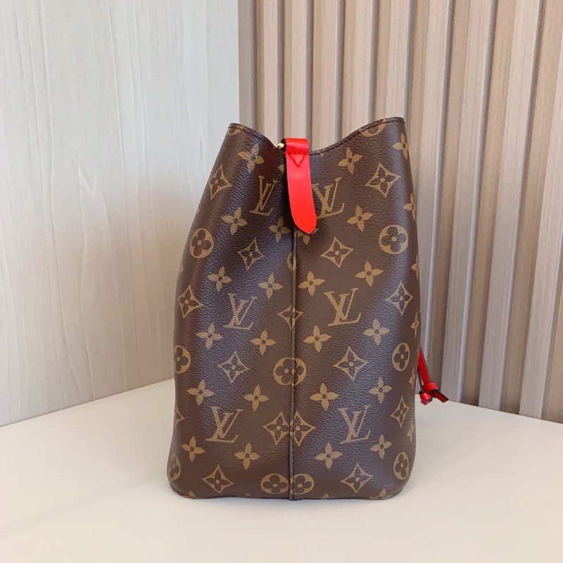路易威登/Louis Vuitton 紅色老花水桶包-2