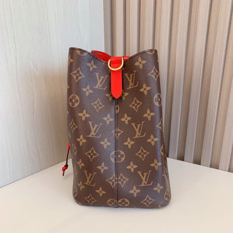 路易威登/Louis Vuitton 紅色老花水桶包-3
