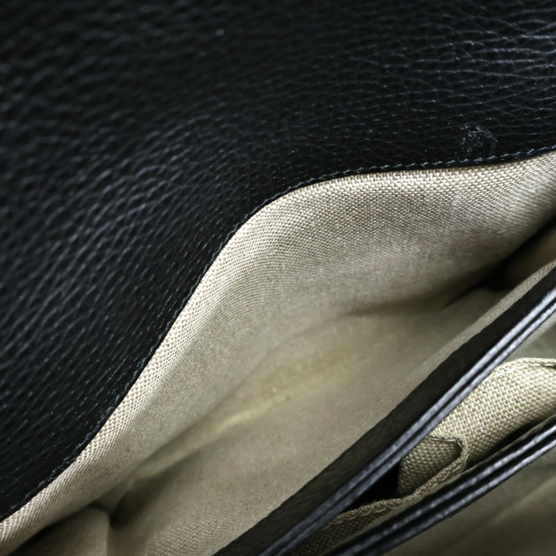 黑色 牛皮 Interlocking G Top Handle 肩背包【GUCCI 古馳】 510302-3