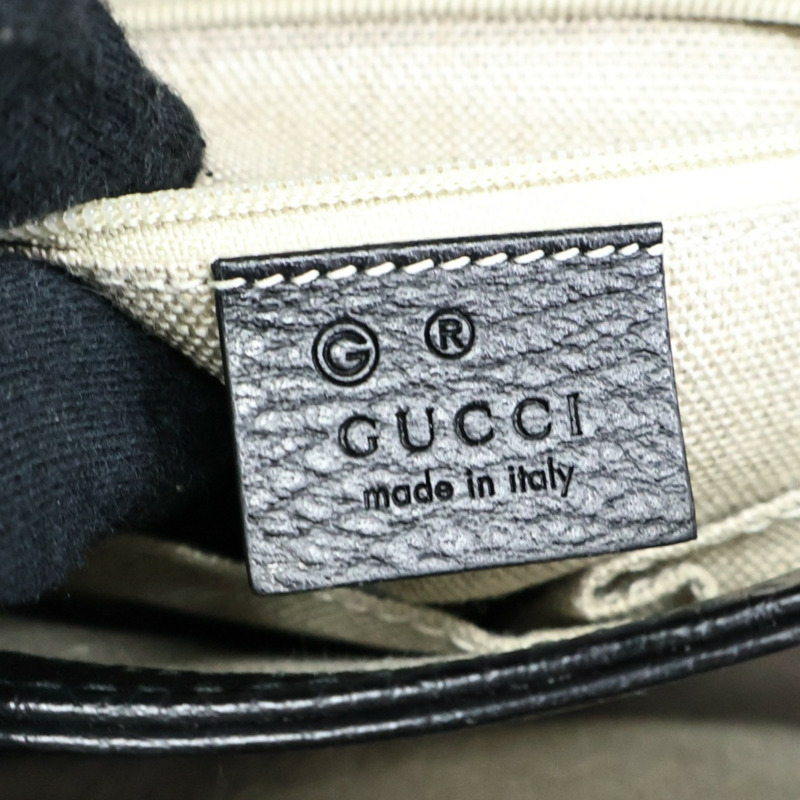 黑色 牛皮 Interlocking G Top Handle 肩背包【GUCCI 古馳】 510302-5