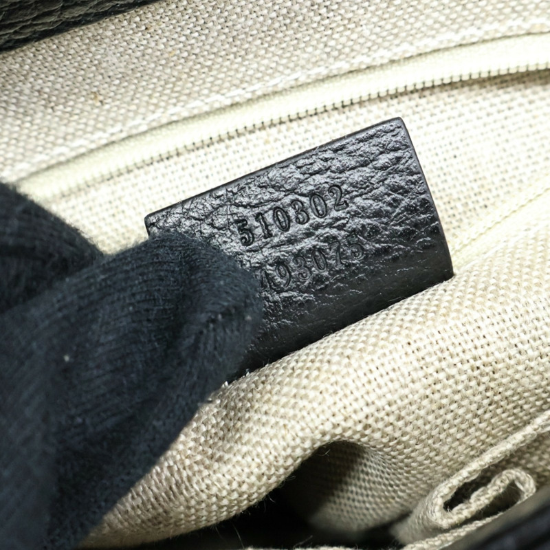黑色 牛皮 Interlocking G Top Handle 肩背包【GUCCI 古馳】 510302-6