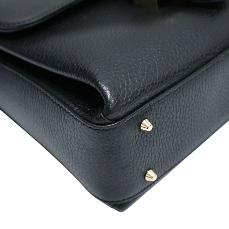 黑色 牛皮 Interlocking G Top Handle 肩背包【GUCCI 古馳】 510302-12