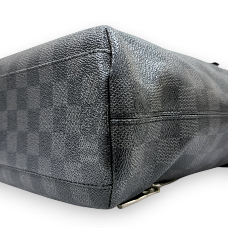黑色 棋盤格 帆布 Mick MM 肩背包【LOUIS VUITTON LV 路易威登】 N41106-7