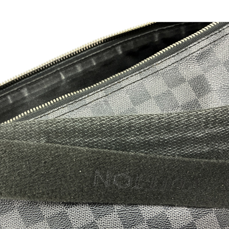 黑色 棋盤格 帆布 Mick MM 肩背包【LOUIS VUITTON LV 路易威登】 N41106-11