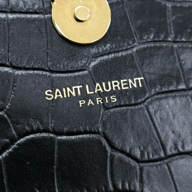 黑色牛皮 KATE 中型 流蘇 肩背包【SAINT LAURENT YSL 聖羅蘭】 354119-3