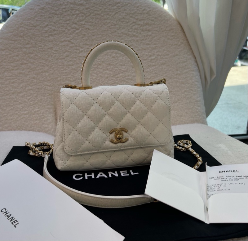 Chanel coco handle 白色-3