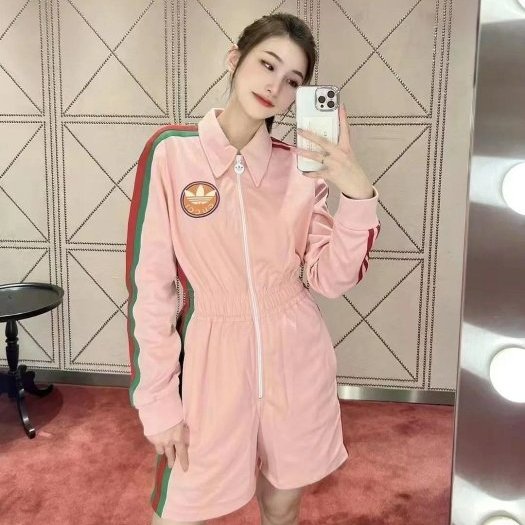 💎Han's house精品服飾💎 GUCCI 古馳 聯名 愛迪達 adidas 連身褲 現貨 S 原價61600-0