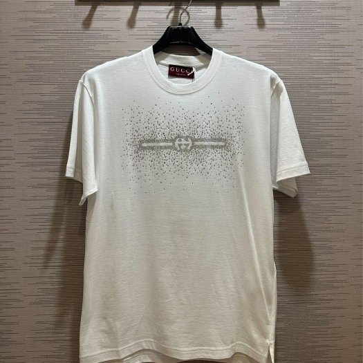 💎Han's house精品服飾💎GUCCI 古馳  水鑽 短 T  短袖 男女共穿 現貨S-1