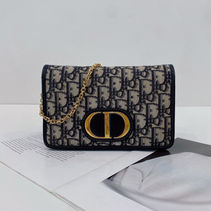 20年 Dior/迪奧 蒙田30系列 二合一 老花斜挎包肩帶可拆卸  可腰包-0