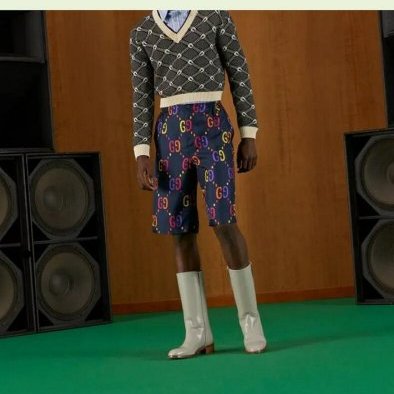 💎Han's house精品服飾💎GUCCI 滿版 老花 真絲 短褲 義大利製 現貨 52 原價41500-5