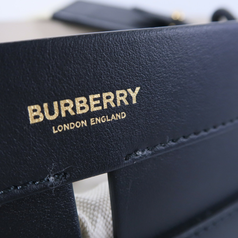 BURBERRY 牛皮皮革Foster Bucket Bag肩背袋-6