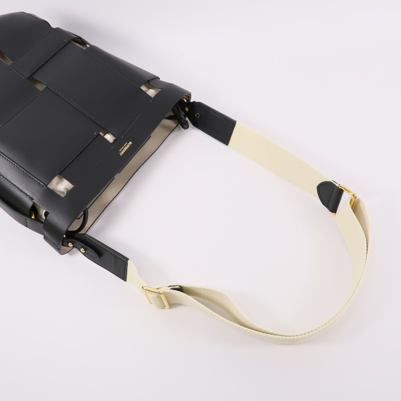 BURBERRY 牛皮皮革Foster Bucket Bag肩背袋-9