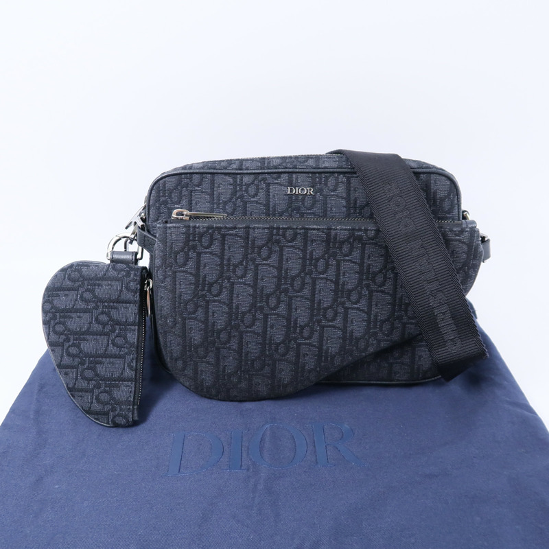 Dior Oblique Saddle Triple Pouch肩背袋-4